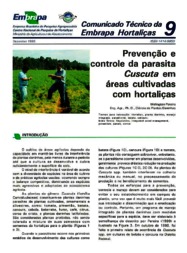 Thumbnail de Prevenção e controle da parasita Cuscuta em áreas cultivadas com hortaliças.