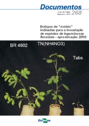 Thumbnail de Estirpes de rizóbio indicadas para a inoculação de espécies de leguminosas florestais: aproximação 2010.