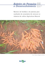 Thumbnail de Número de famílias e de plantas para avaliação de caracteres de cenoura no sistema de cultivo Agricultura Natural.