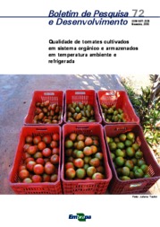 Thumbnail de Qualidade de tomates cultivados em sistema orgânico e armazenados em temperatura ambiente e refrigerada.