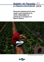 Thumbnail de Flutuação populacional do ácaro rajado e seus predadores da família Phytoseiidae em cultivos de morangueiro no Distrito Federal.