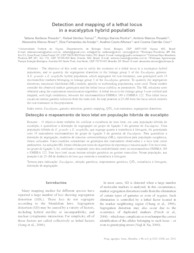 Thumbnail de Detection and mapping of a lethal locus in a eucalyptus hybrid population.