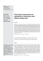 Thumbnail de Physiological characteristics and development of coffee plants under different shading levels.