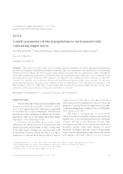 Thumbnail de Genetic parameters of wheat populations in environments with contrasting temperatures.