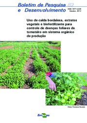 Thumbnail de Uso de calda bordalesa, extratos vegetais e biofertilizante para controle de doenças foliares do tomateiro em sistema orgânico de produção.