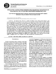 Thumbnail de Effect of ovulatory follicle diameter and progesterone concentration on the pregnancy rate of fixed-time inseminated lactating beef cows.