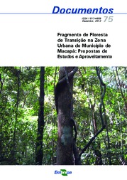 Thumbnail de Fragmento de floresta de transição na zona urbana do Município de Macapá: propostas de estudos e aproveitamento.