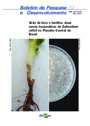 Thumbnail de Grão de bico e lentilha: duas novas hospedeiras de Sclerotium rolfsii no Planalto Central do Brasil.