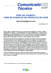 Thumbnail de Hora da colheita: hora de cuidar do seu produto e de você. Casa de embalagem de lona.